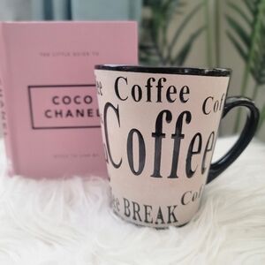 Black and Cream Ceramic Coffee Mug